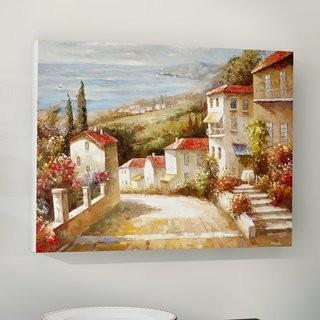 Charlton Home in Tuscany' Painting Print on Wrapped Canvas (CRLM1504_33090575)