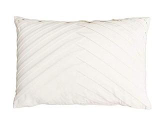 Hartsock Pleated Lumbar Pillow Egret 14x20"