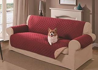 Wayfair Basics Wayfair Basics Box Cushion Loveseat Slipcover (WFBS1611_18787902)Red/Beige 75x88"