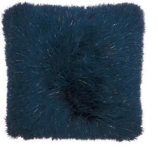 Willa Arlo Interiors Bowyer Shag Throw Pillow (WRLO8475_29122531)Navy,20x20"