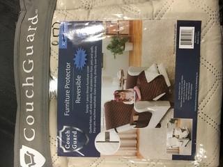 CouchGuard Reversible XL Recliner Cover 80x70"-Brown/Beige 