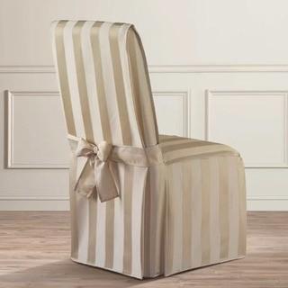 Astoria Grand Polyester Parson Chair Slipcover (ARGD1354_23608626)4PC, Up To 42" Tall, Natural 