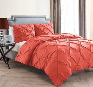 Ophelia & Co. Uma Duvet Cover Set (OPCO1601_22009793_22009799)Queen,Coral 