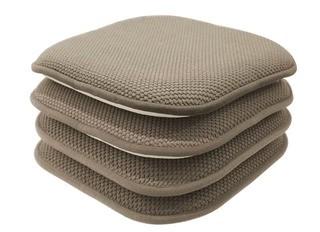 Charlton Home Indoor/Outdoor Dining Chair Cushion (GGGR1174_29430012)4PC, Taupe