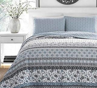 Stone Cottage 221597 Bexley Quilt Set, Twin, Blue