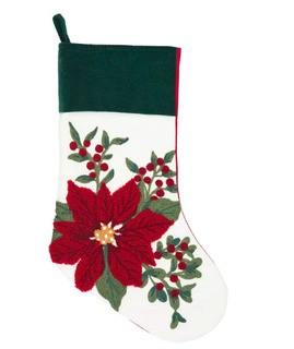 The Holiday Aisle Brumiss Poinsettia Berry Stocking (DRPA1057)