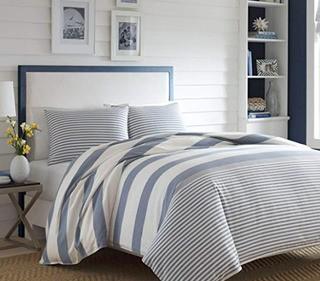 Nautica 220085 Fairwater Comforter Set, Blue, Full/Queen