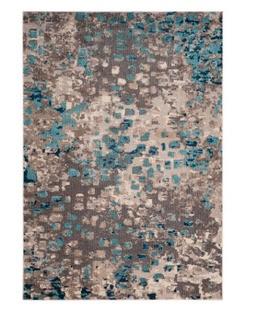 Safavien Monaco MNC225E-5 , 5.1'X7.7' Grey/Light Blue