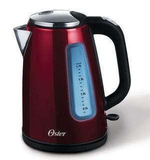 Oster 1.7L Illuminating Stainless Steel Kettle, Candy Apple Red Red