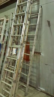Lot of Assorted FeatherLite Straight Ladders