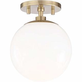 Mitzi Semi Flush Aged Brass Light (H105601-AGB)