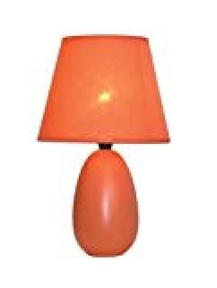 Mini Oval Ceramic Globe Table Lamp (LT2009-ORG)