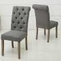 Set of (2) Christies Home Living Dining Chairs Grey (D-006-Grey)