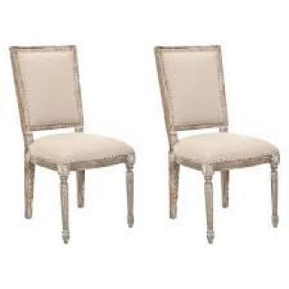 Set of (2) Dining Chairs Beige (60352.00 GRE)