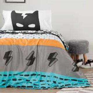 Superheroes Collection Reversible Twin Comforter c/w Pillow Cases (100097)