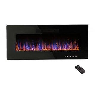 Curved Wall Mounted/Free Stand Electric Fire Place c/w Remote 120V