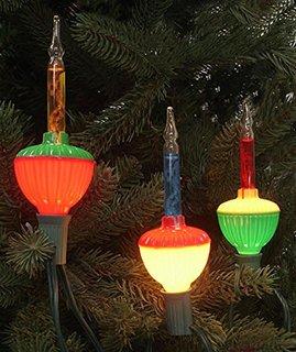Set of (2) Seven Multi-Color Retro Christmas Bubble Lights w/ Green Wire (DL15986)