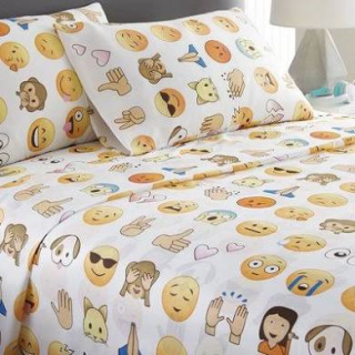 Emoji Collection Queen 4 Piece Sheet Set (RN133024)