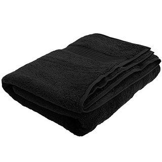 Set of (2) Christy Bath Towels Black 