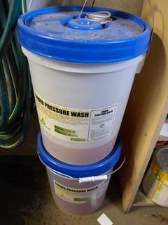 Approx. 2 Pails Of Liquid Pressure Washer Fluid