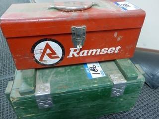 Ramset Fasteners With Case And Box Of Supplies