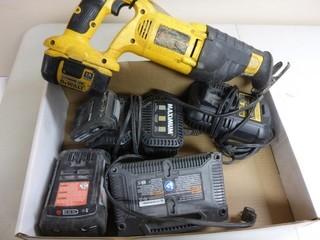 Dewalt DW938 Cordless Reciprocating Saw With Charger