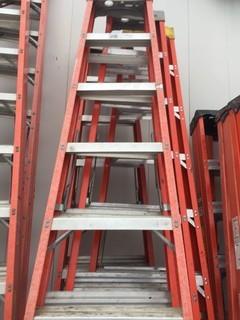 ( 4)10' Fiberglass/Aluminum Step Ladders