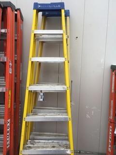 (2) 8' Fiberglass/Aluminum Step Ladders