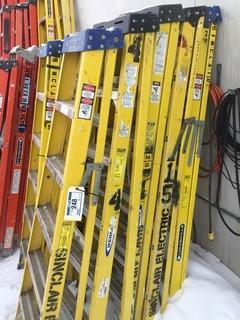 (5) 6' Fiberglass/Aluminum Step Ladders