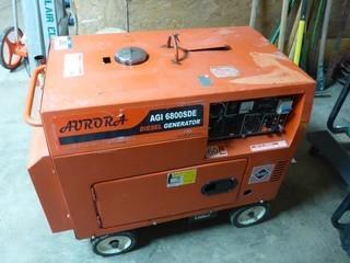Aurora AGI 6800 DE Diesel Generator, Comes with 120/240V, Electric Start, Showing 254 Hrs