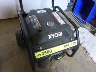 Ryobi RY3500 Gasoline Generator With 212cc Gas Engine Cart.