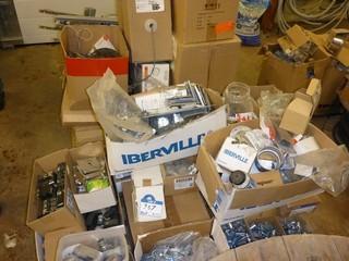 Quantity of Miscellaneous Electrical Supplies. Comes with Cable, Ties and Fixtures