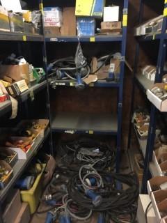 *Contents Only* Of Trailmobile Cargo Trailer Misc. Electrical Supplies And Shelving