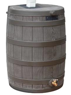 Rain Wizard 50 Gallon Rain Barrel Grey