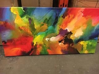 Abstract Art Wrapped on Canvas 18x36"