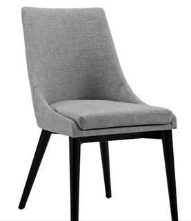 Modway Viscount Light Gray Fabric Dining Chair