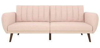 Novogratz Brittany Convertible Sofa, Light Pink