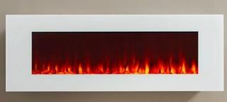 Real Flame 50" DiNatale Wall Mounted Electric Fireplace White