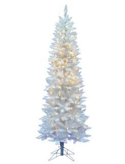 The Holiday Aisle Sparkle White Spruce 5' White Spruce Artificial Christmas Tree with 150 White LED Lights with Stand (THDA4464)