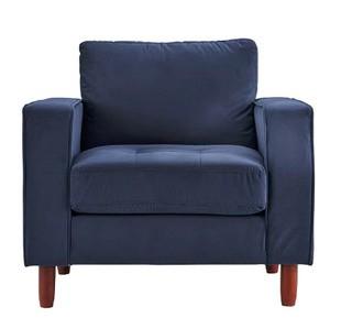 Mercury Row Marrufo Lounge Chair (GOLV4997_29255485) Navy