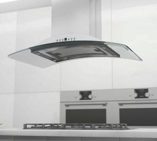 Zline 36" 400 CFM Ducted Island Mount Range Hood In Stainless Steel And Glass