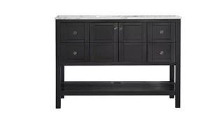 Caldwell 48" Single Bathroom Vanity, Espresso