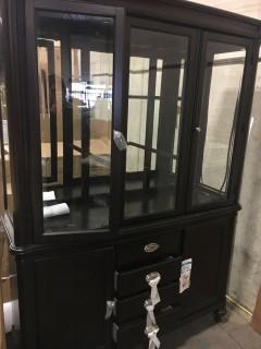 Homelegance 2615DC-50 Marston Buffet with Hutch-Missing Glass Shelves, Some Damages,