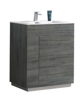 Ebling 29.8 Single Bathroom Vanity Set, Grey