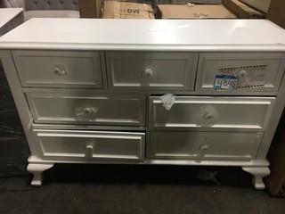 Harriet Bee Consuelo 7 Drawer Standard Chest (HBEE3255) White, Damaged