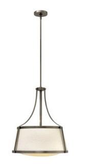 Hinkley Charlotte 3 Light Drum ChandelierAntique Nickel 