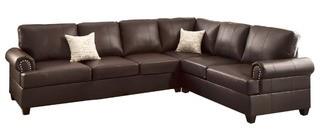 Charlton Home Aldora Reversible Sectional, Espresso