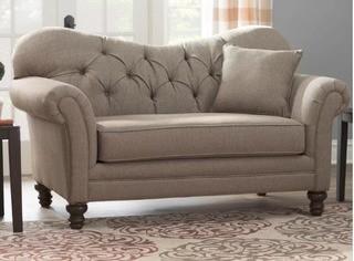 Serta Upholstery Wheatfield Loveseat, Grey 