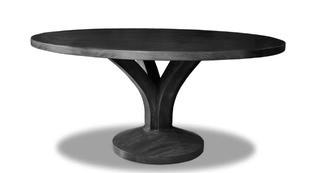 Paschke Solid Wood Dining Table.Scratches /Chips. Grey, 30x48x48"