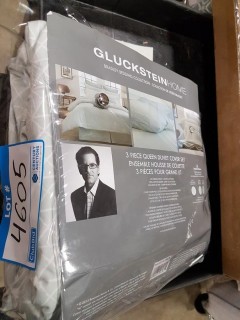 Gluckstein Home Bradley Bedding Collection 3pc Queen Duvet Cover Set - Light Green